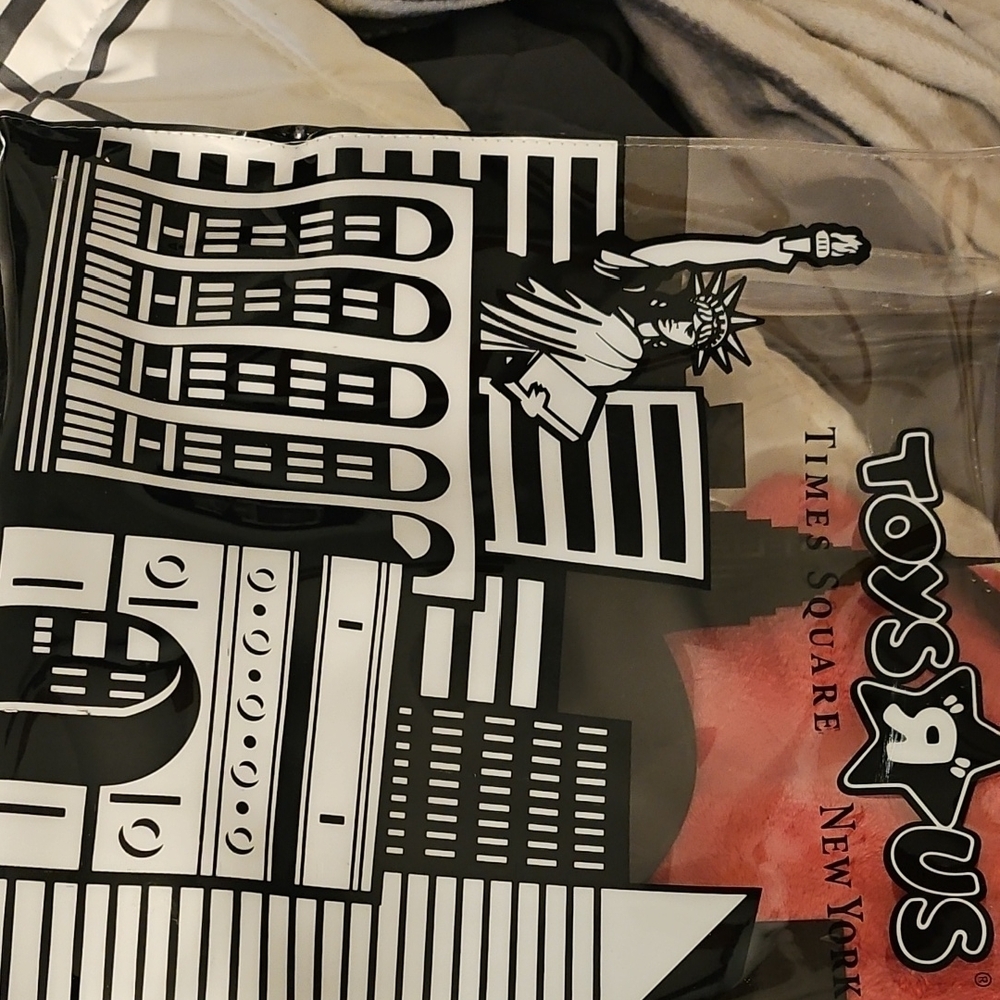 Black and White Graphic Print Tote‎ Bag